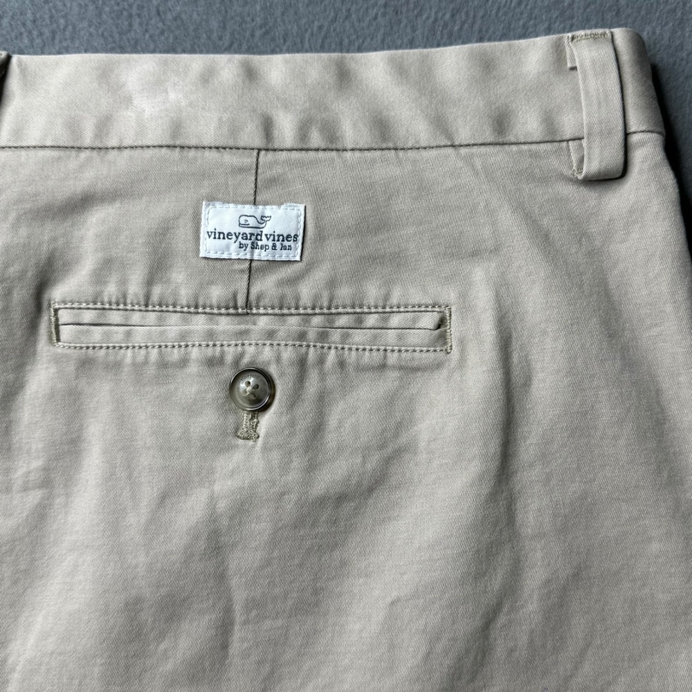 Vineyard‎ Vines Breaker Shorts 44 Khaki Tan Stretch Cotton Chino 9 Inch Inseam